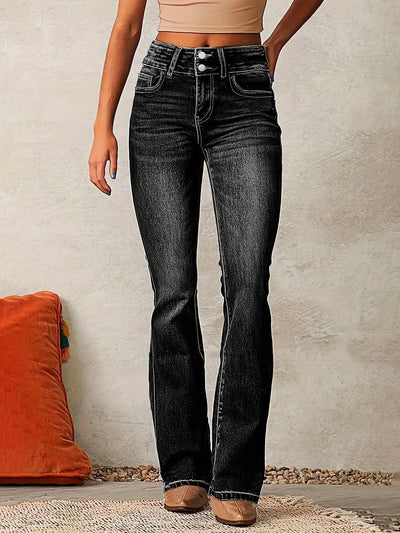 Leila | High-Waist-Schlagjeans