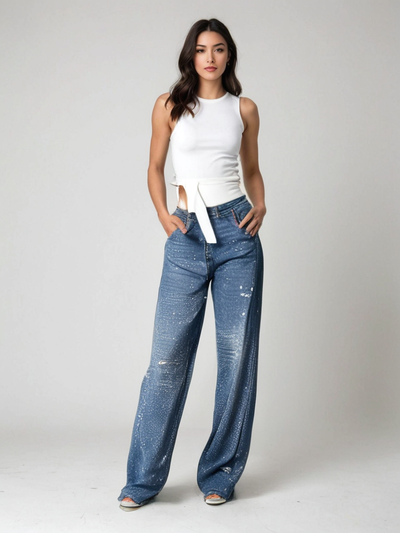 Margot | Funkelnde Designer-Hose