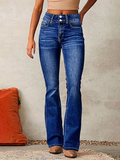 Leila | High-Waist-Schlagjeans